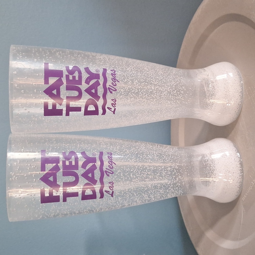 Fat Tuesday Las Vegas Glitter Glasses (Plastic)